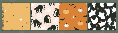 Photographie Halloween patterns collection