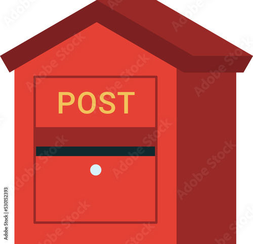 Vintage Mailbox. Postal Letterbox. Vector illustration
