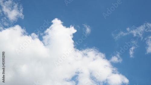 Summer blue sky cloud gradient light white background. The beauty is clear cloudy in the sun calm bright winter air background. Gloomy bright blue landscape in the environment daytime horizon view of 