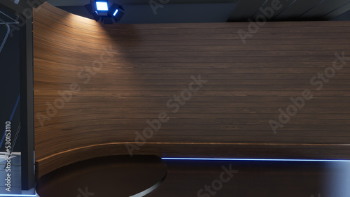 Fotografie Virtual Studio 2267_News Studio, Backdrop For TV Shows