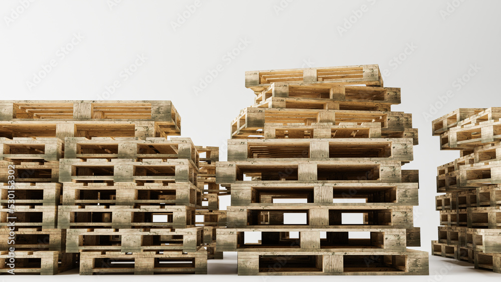 pallets isolated on white background pallets isolated on white background