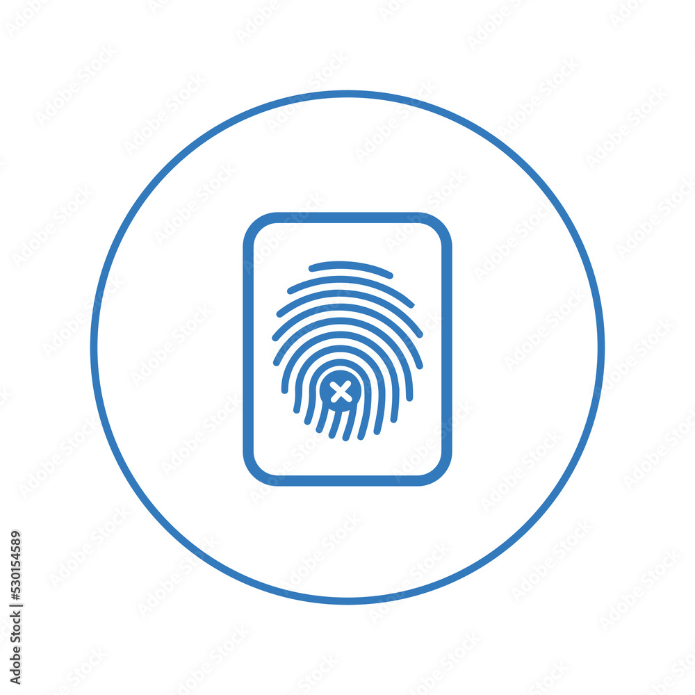 Access denied scan block icon | Circle version icon | Access denied scan block icon | Circle version icon |