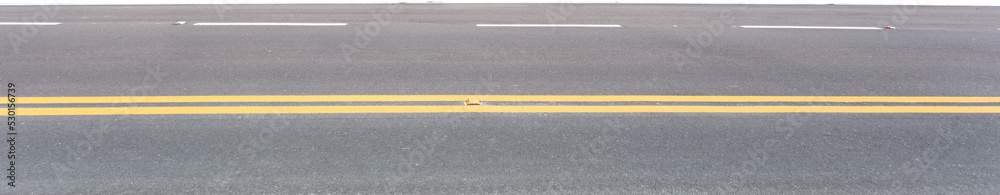 Closeup, texture and background with asphalt road.