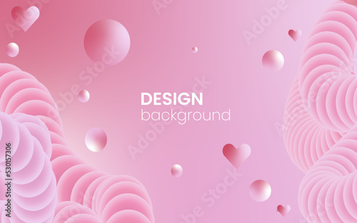 Pink abstract background with fluid liquid love