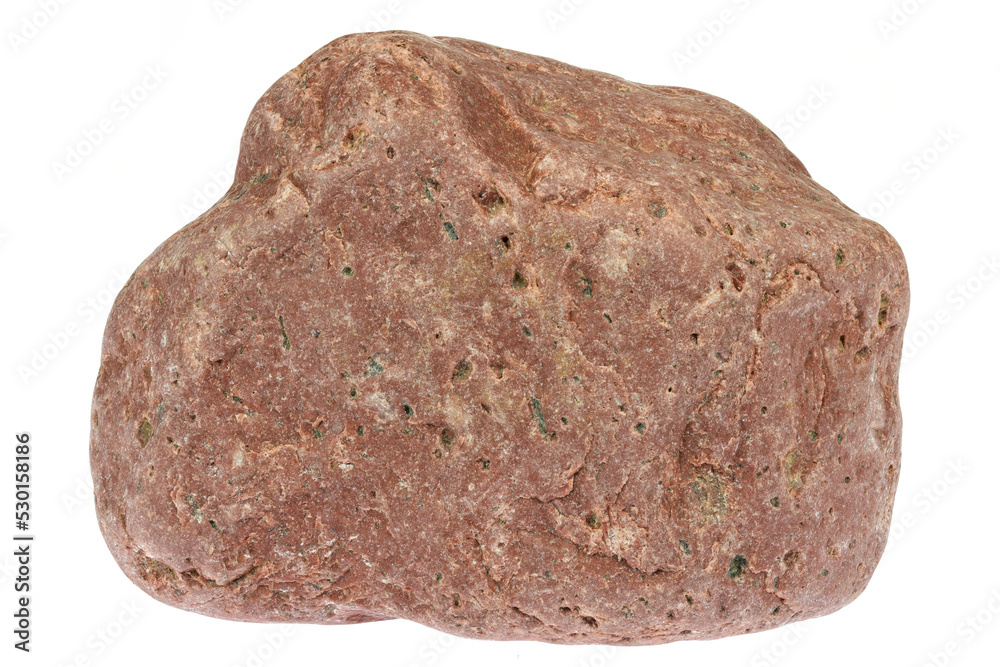 rhyolite from the Baltic Sea coast in Waabs, Germany isolated on white background rhyolite from the Baltic Sea coast in Waabs, Germany isolated on white background