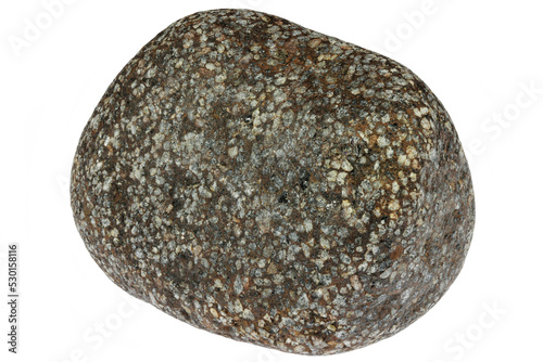 Quadro su tela porphyry from the Baltic Sea coast in Waabs, Germany isolated on white backgroun