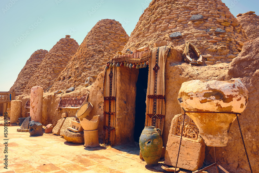 Traditional mud brick made beehive houses. Harran, major ancient city