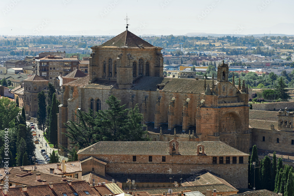 Panoramic view of the Palace of San Esteban, called 