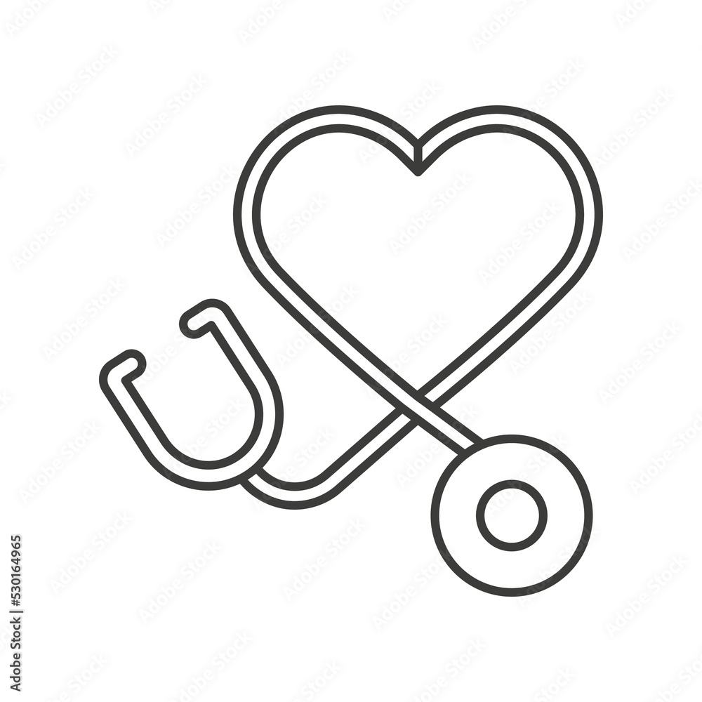 Healthcare, heart concept line icon. Simple element illustration. Healthcare, heart concept outline symbol design from medical set. Can be used for web and mobile on white background Healthcare, heart concept line icon. Simple element illustration. Healthcare, heart concept outline symbol design from medical set. Can be used for web and mobile on white background