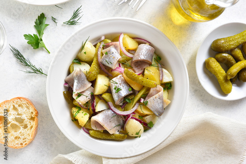 Herring and potato salad