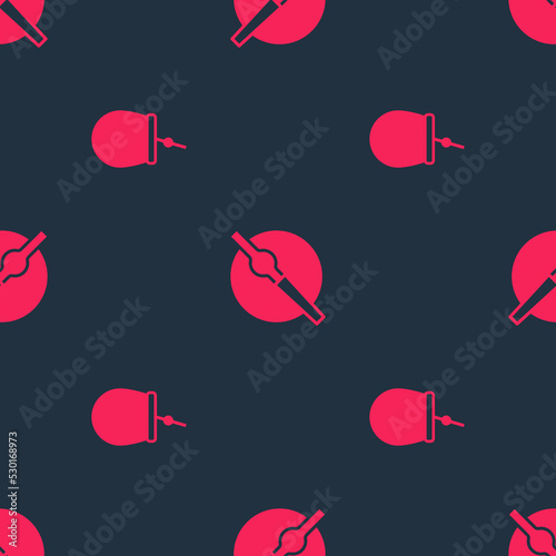 Set Mate tea and Cigarette on seamless pattern. Vector