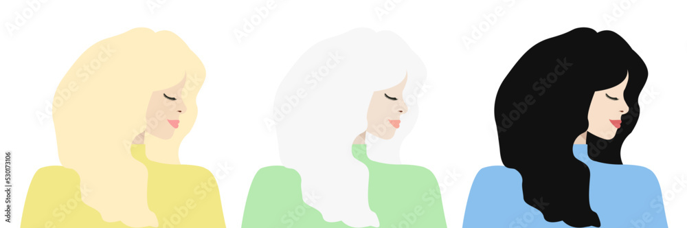 Diversity of people, woman man power, empowerment, tolerance, discrimination concept. Flat Vector Illustration Diversity of people, woman man power, empowerment, tolerance, discrimination concept. Flat Vector Illustration
