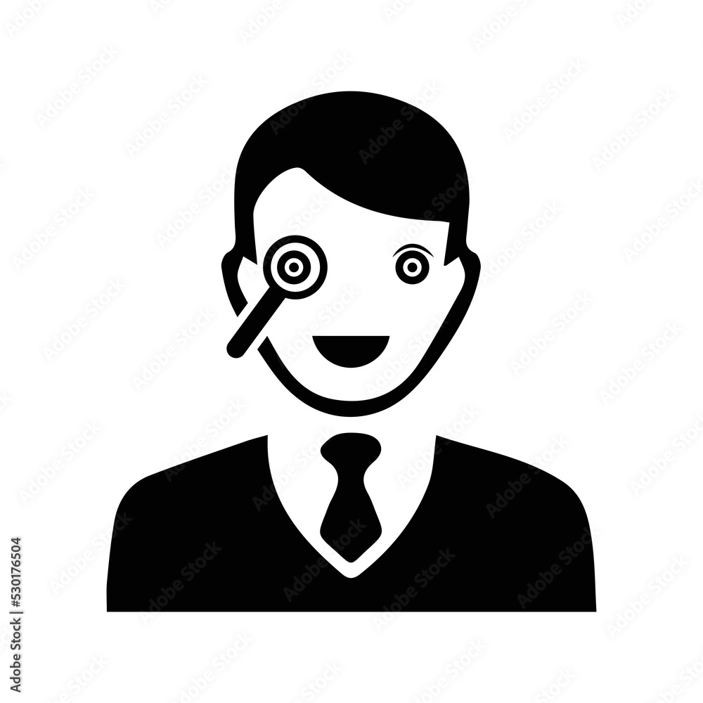 Retina people eye scanner icon | Black Vector illustration | Retina people eye scanner icon | Black Vector illustration |