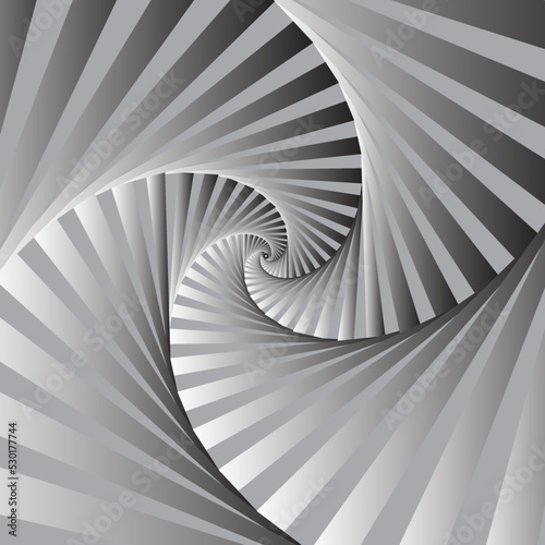 A spiral pattern is featured in an abstract background illustration.