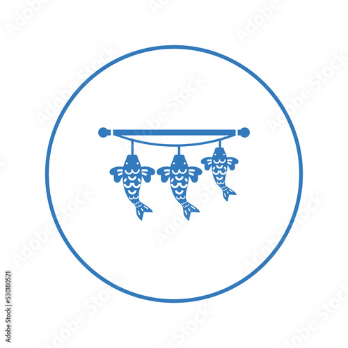 Japanese windsock streamers icon | Circle version icon |