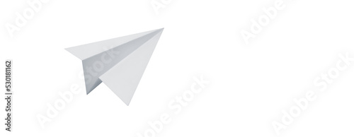 Paper plane on transparent background png