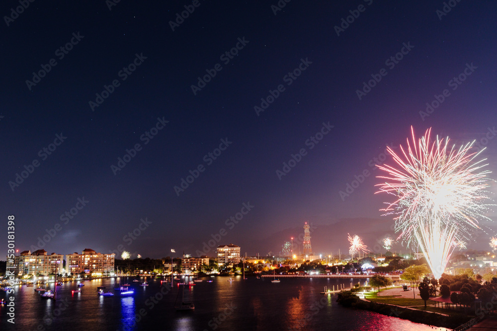 4th of July Fireworks over the Indian River Lagoon