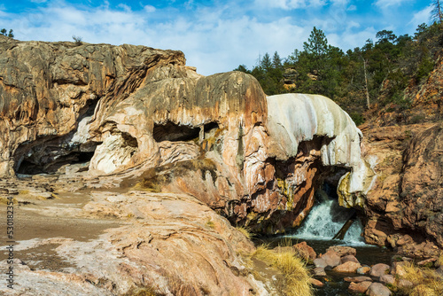 Jemez River Waterfall Near Jemez Springs, NM