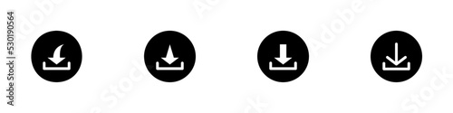 Conjunto de icono de descarga. Botón de descargar. Concepto de descargar. Ilustración vectorial	 photo