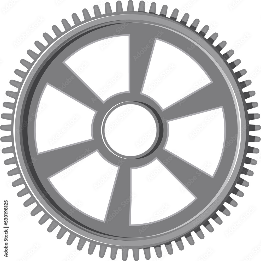 Obraz premium Car detail metal cogwheel rotating spare part icon