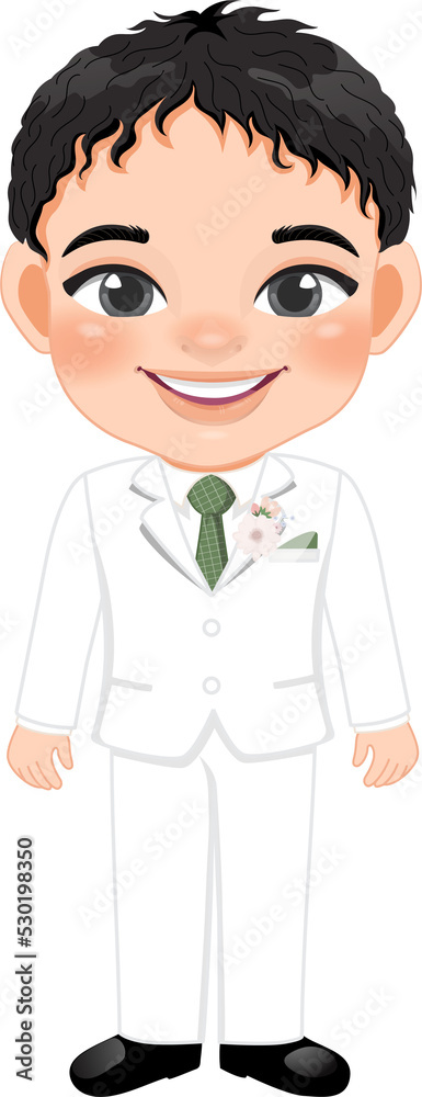 Cute Groom or Marriage Flat Icon Design Cute Groom or Marriage Flat Icon Design