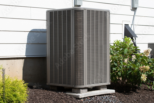 air conditioner near the new house cold fan install supply