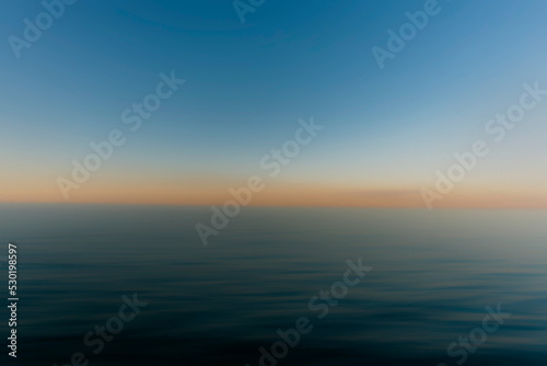 sunset with motion blur