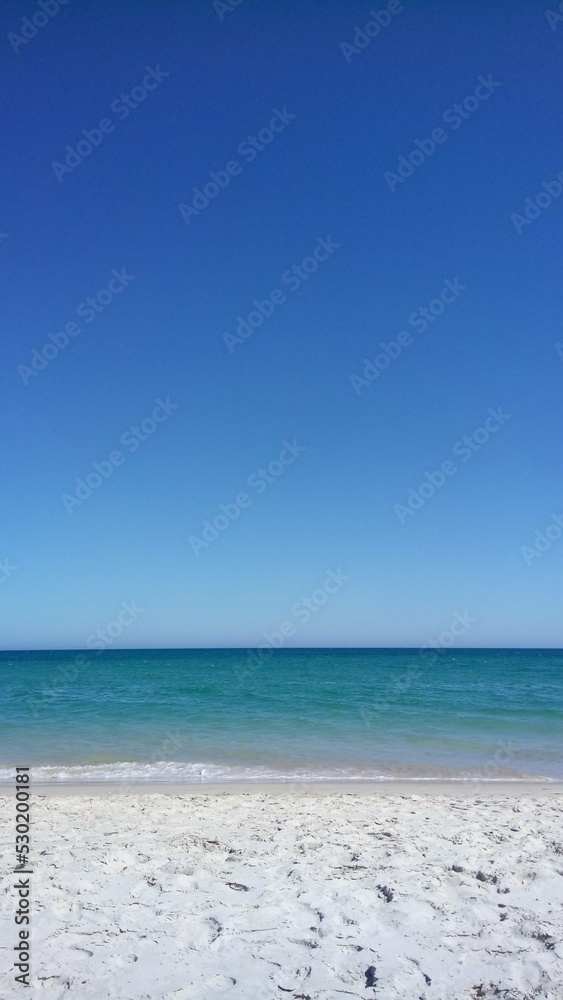 beach and blue sky