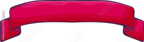 Free Download Vintage banner or red ribbon isolated sketch icon - GFXLoad