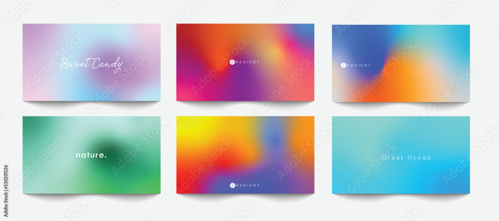 Modern and soft abstract gradient background