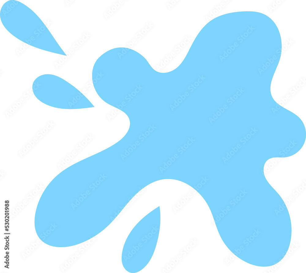 Aqua blob, water drops splashes cartoon tears sign Aqua blob, water drops splashes cartoon tears sign