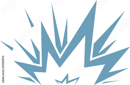 Comic boom puff effect, bomb explosion burst sign