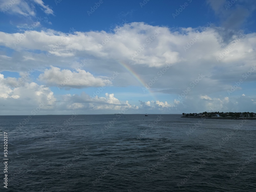 Rainbow Cloud Water Sky Water resources Fluid