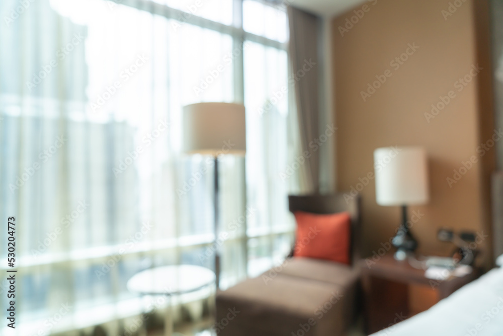 abstract blur bedroom for background