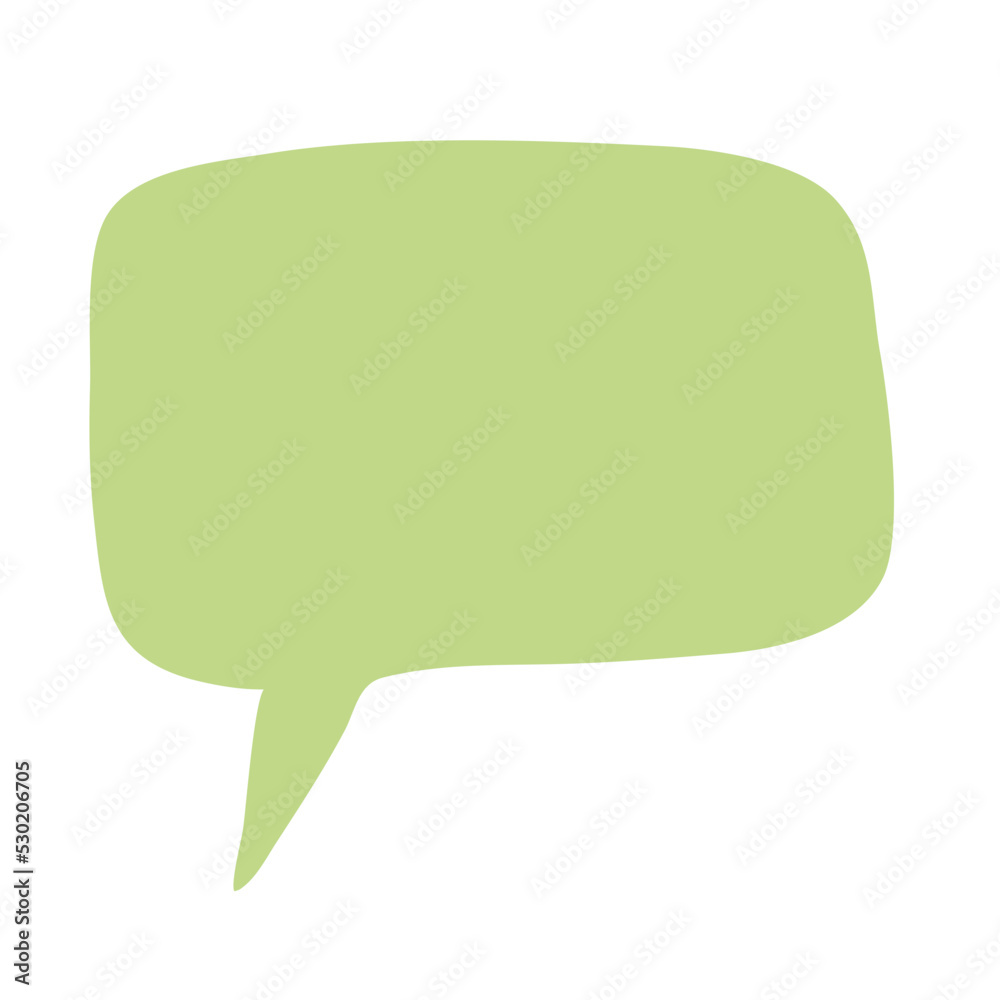 Speech bubble message line doodle Speech bubble message line doodle