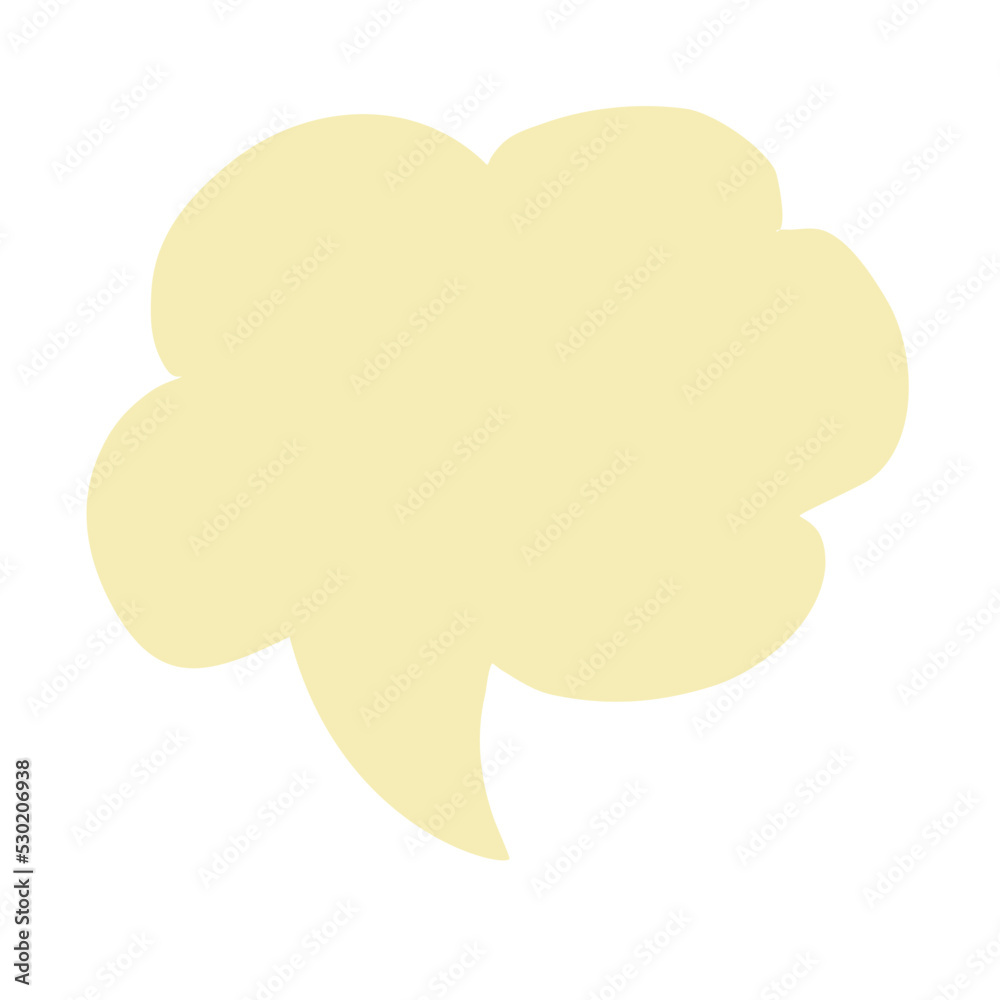 Speech bubble message line doodle Speech bubble message line doodle
