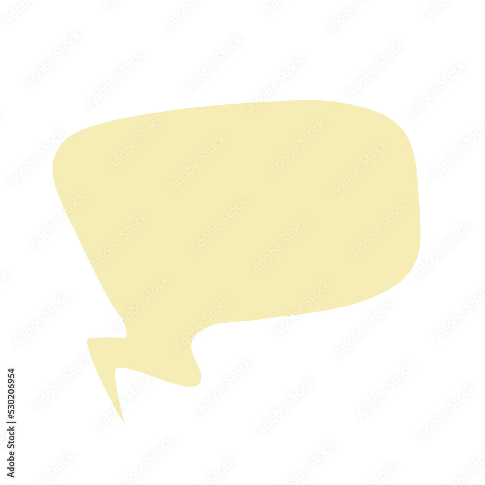 Speech bubble message line doodle Speech bubble message line doodle