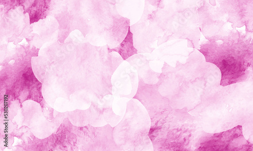 Fototapeta Naklejka Na Ścianę i Meble -  背景素材　水彩　満開の花　WaterColor , Abstract