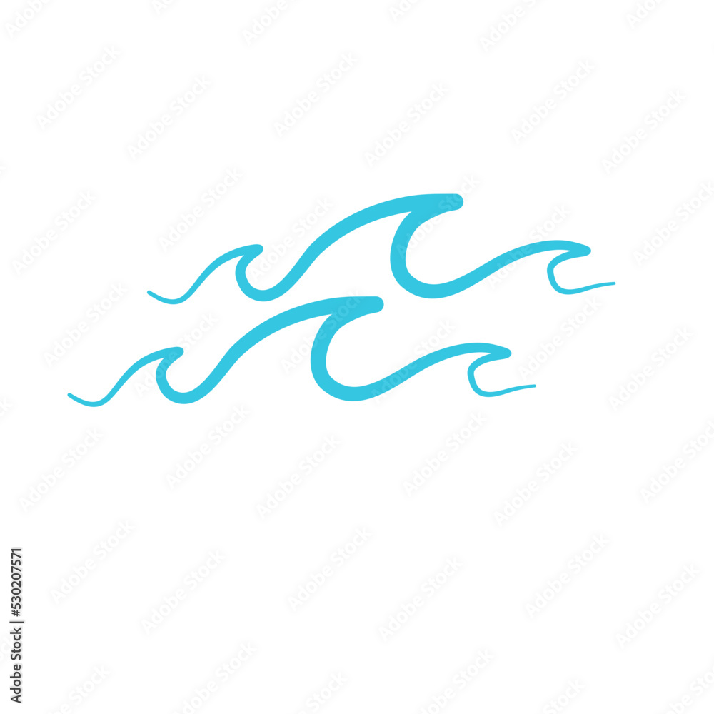line water waves icon