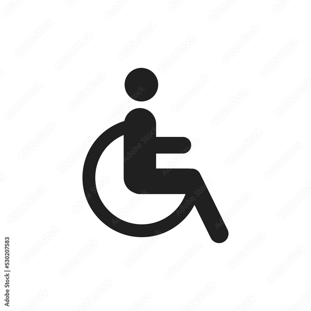 Difable icon vector design illustration Difable icon vector design illustration