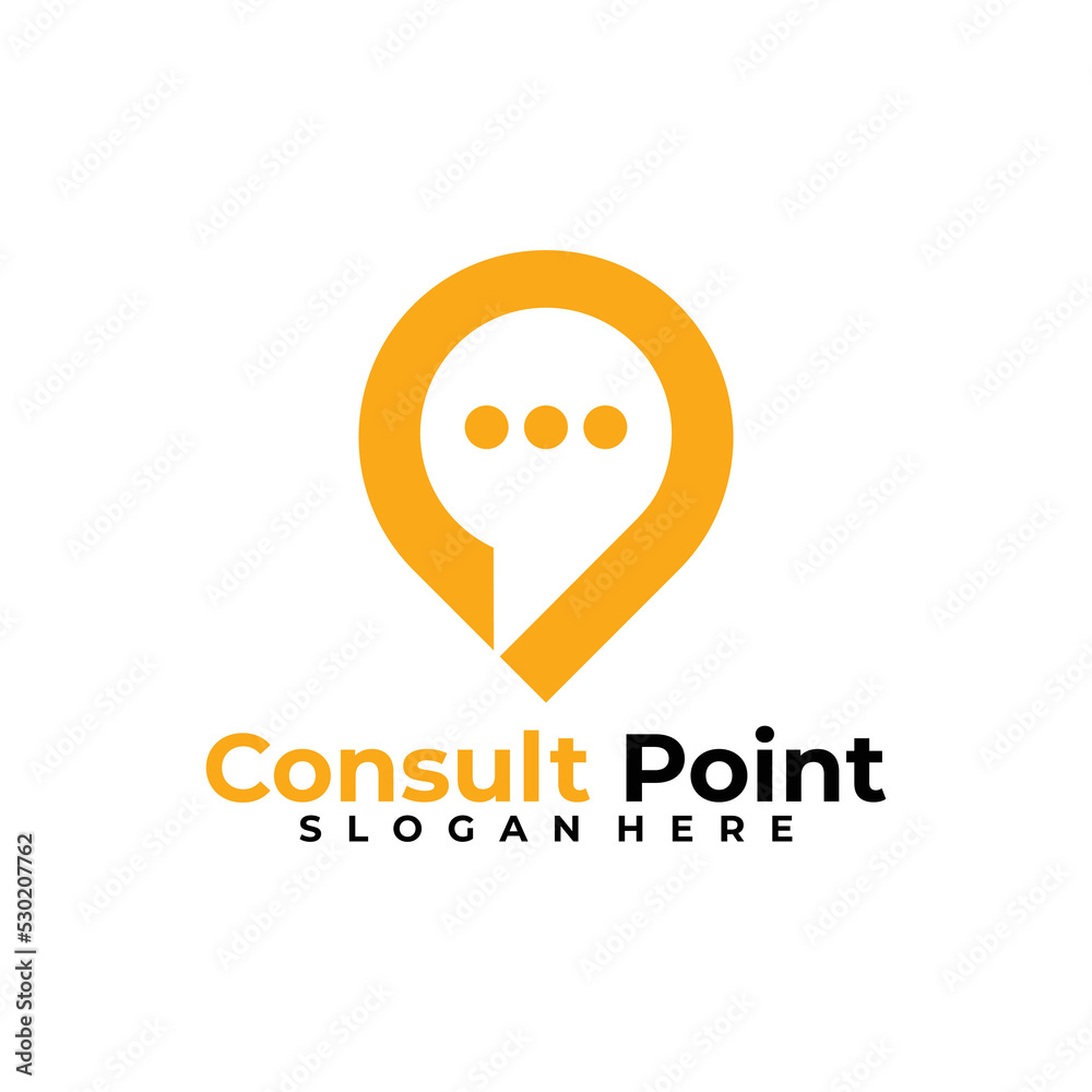 consult point logo vector design template consult point logo vector design template