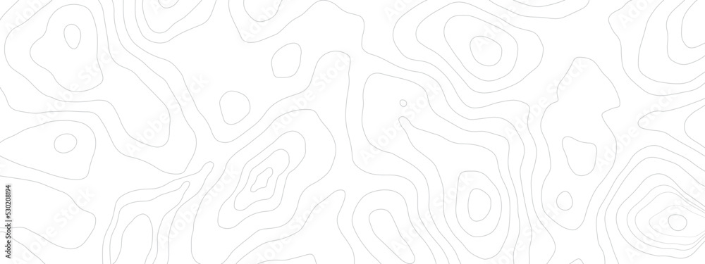 The black on white contours vector topography stylized height of the lines. The concept of a conditional geography scheme and the terrain path. Ultra wide. Map on land vector terrain Illustration. The black on white contours vector topography stylized height of the lines. The concept of a conditional geography scheme and the terrain path. Ultra wide. Map on land vector terrain Illustration.