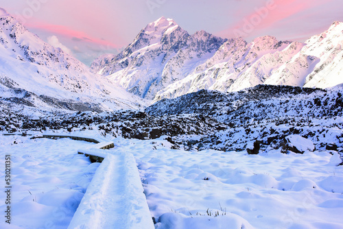 Sunset over Mt Cook