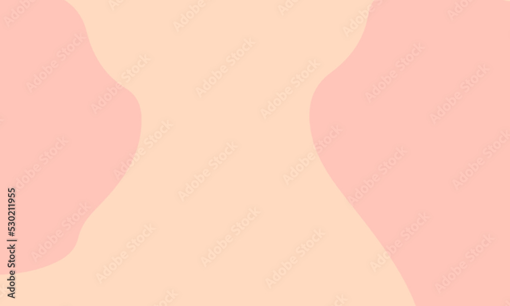 cream background with peach blob abstract