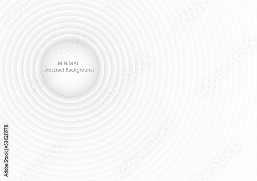 minimal circle white abstract background