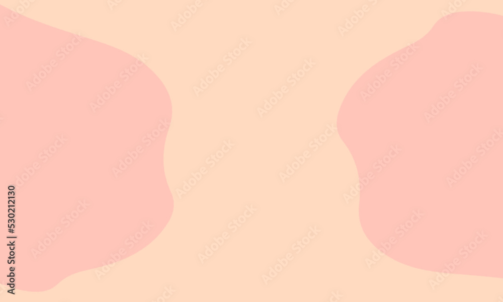 cream background with peach blob abstract