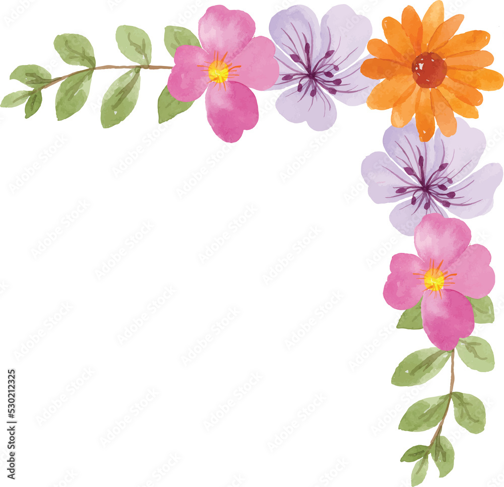 Fototapeta premium Floral Watercolor