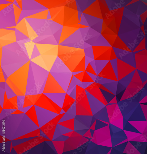 Colorful polygon background or frame. Abstract Rectangle Geometrical Background. Geometric design for business presentations or web