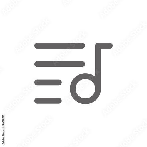 Music library icon. Perfect for mobile icon or user interface applications. vector sign and symbol