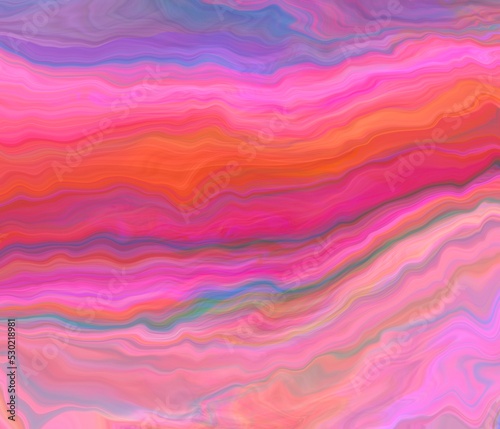 Pink aesthetic abstract background with waves.